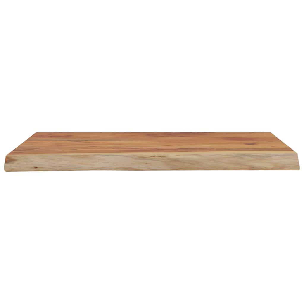 Acacia Wall Shelf 50x40 Live Edge Solid Wood - Rectangular Design