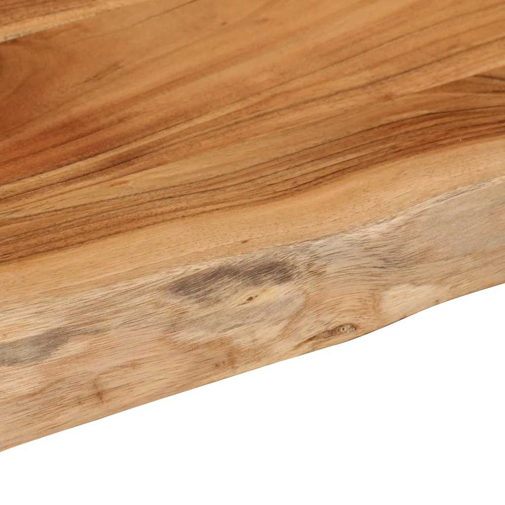 Acacia Wall Shelf 50x40 Live Edge Solid Wood - Rectangular Design
