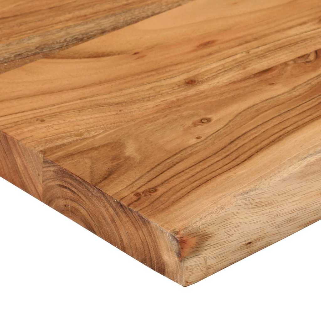 Acacia Wall Shelf 50x40 Live Edge Solid Wood - Rectangular Design