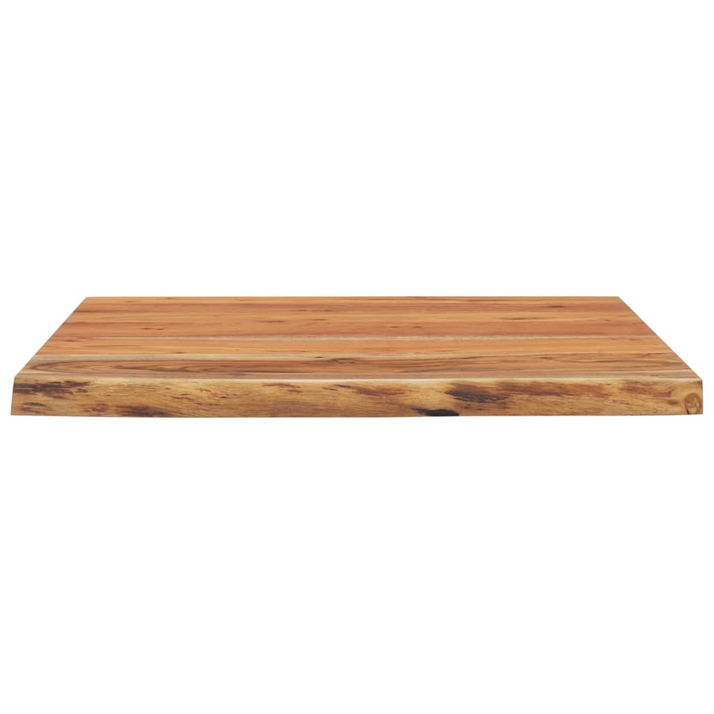 Acacia Live Edge Solid Wood Desktop 80x80x2.5 cm Square