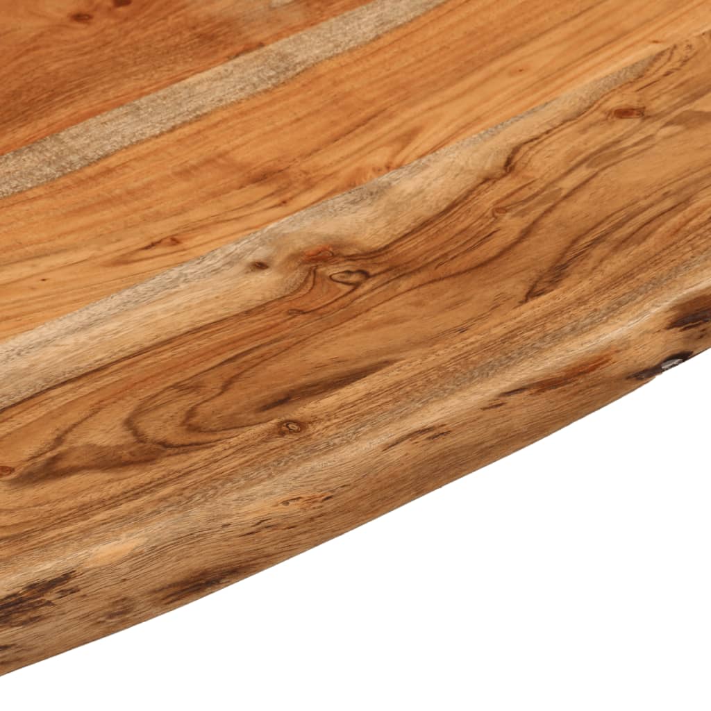 Acacia Live Edge Solid Wood Desktop 80x80x2.5 cm Square