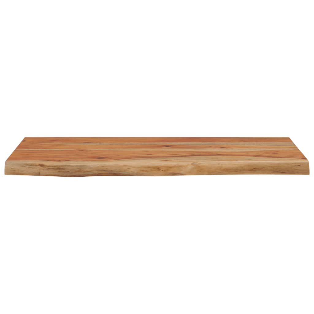 Acacia Live Edge Wall Shelf 40x20cm - Solid Wood Rectangular Design