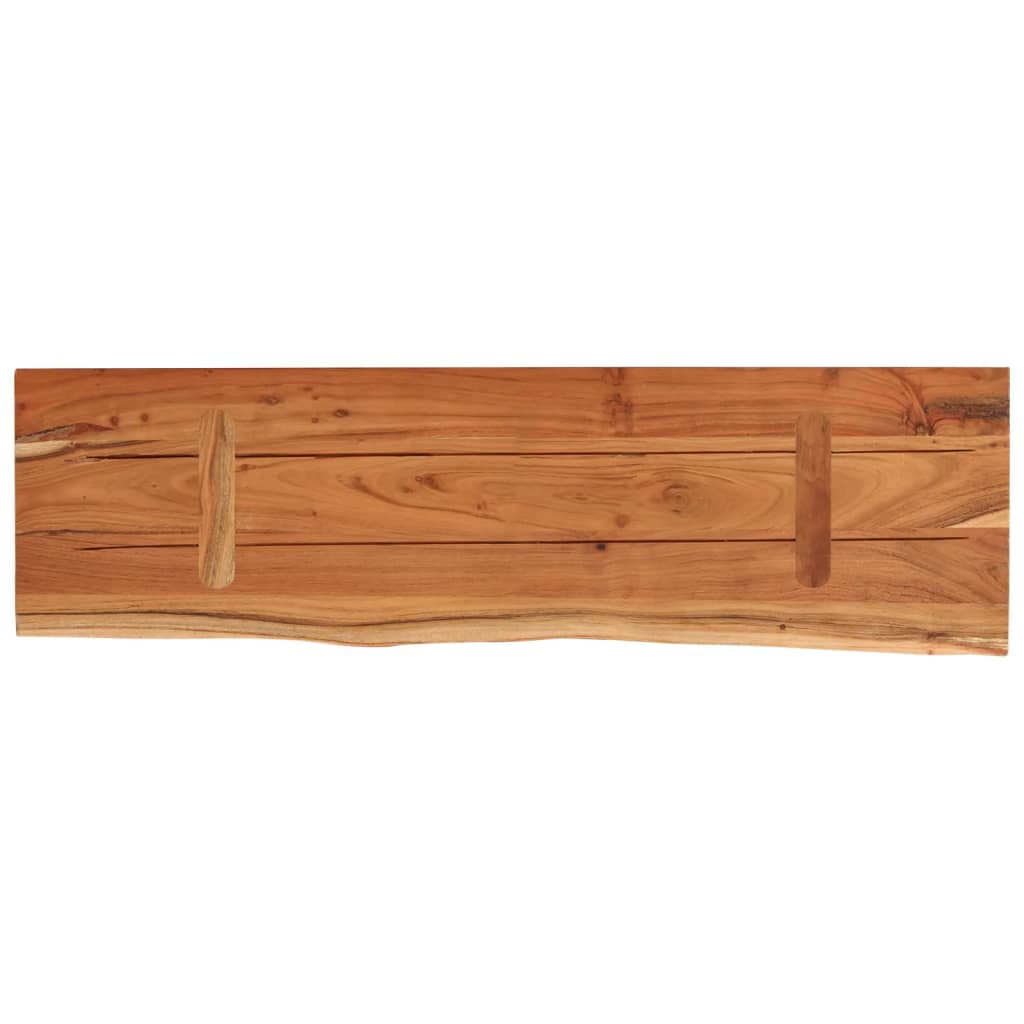 Acacia Live Edge Solid Wood Wall Shelf 60x20 cm Rectangular