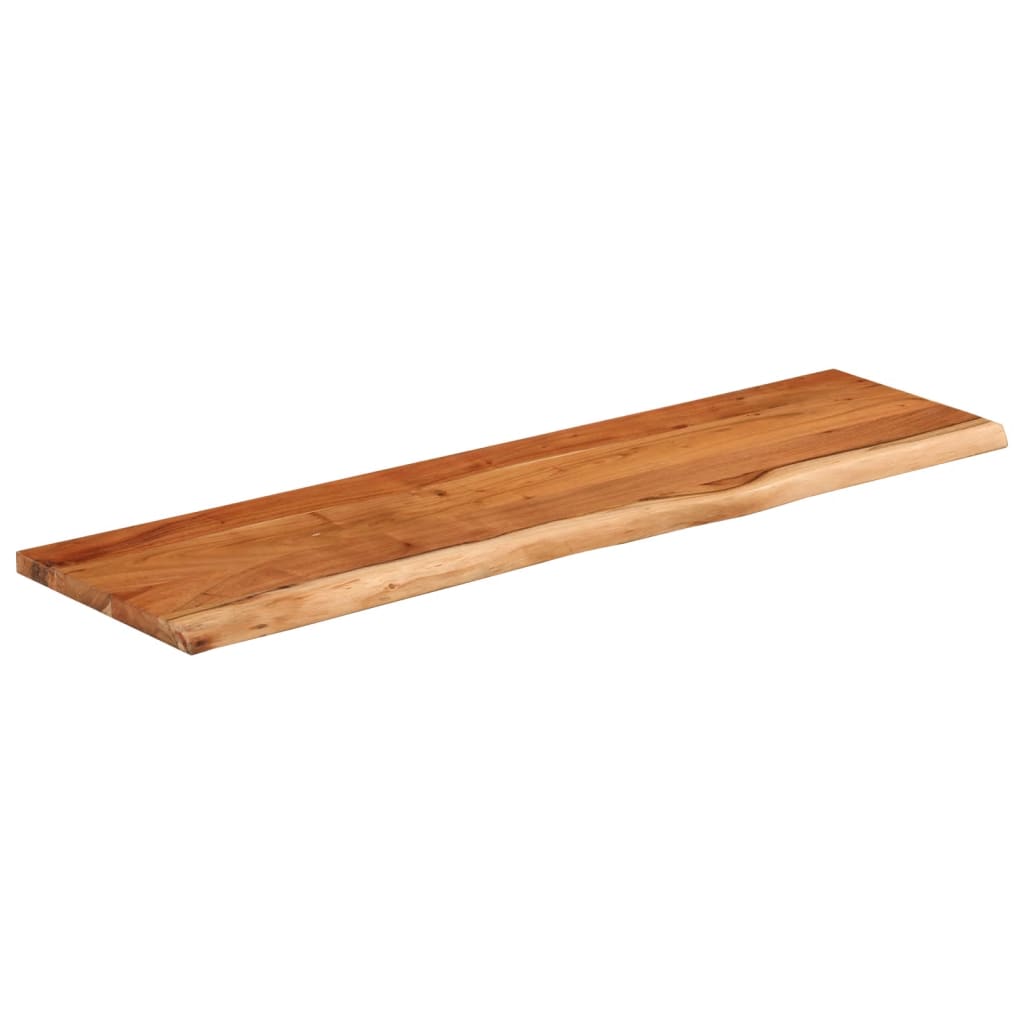 Acacia Live Edge Wall Shelf - Solid Wood, 70x20x3.8 cm