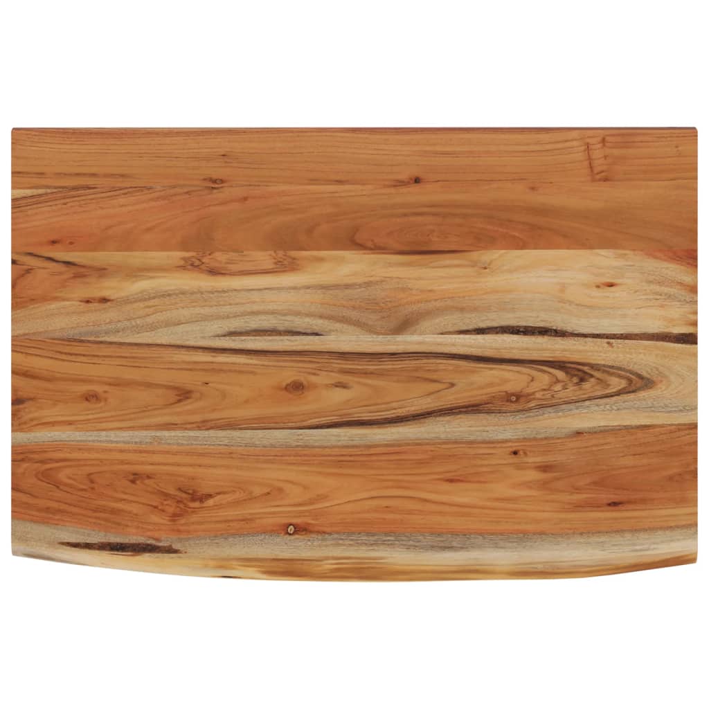 Live Edge Acacia Wood Wall Shelf - 50x30x3.8 cm Rectangular