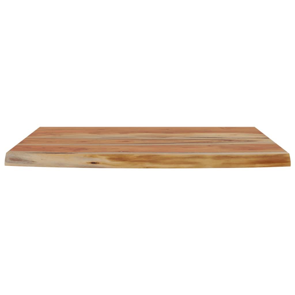 Live Edge Acacia Wood Wall Shelf - 50x30x3.8 cm Rectangular