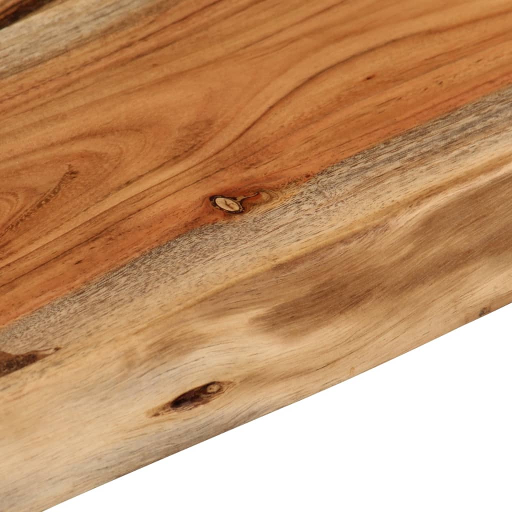 Live Edge Acacia Wood Wall Shelf - 50x30x3.8 cm Rectangular