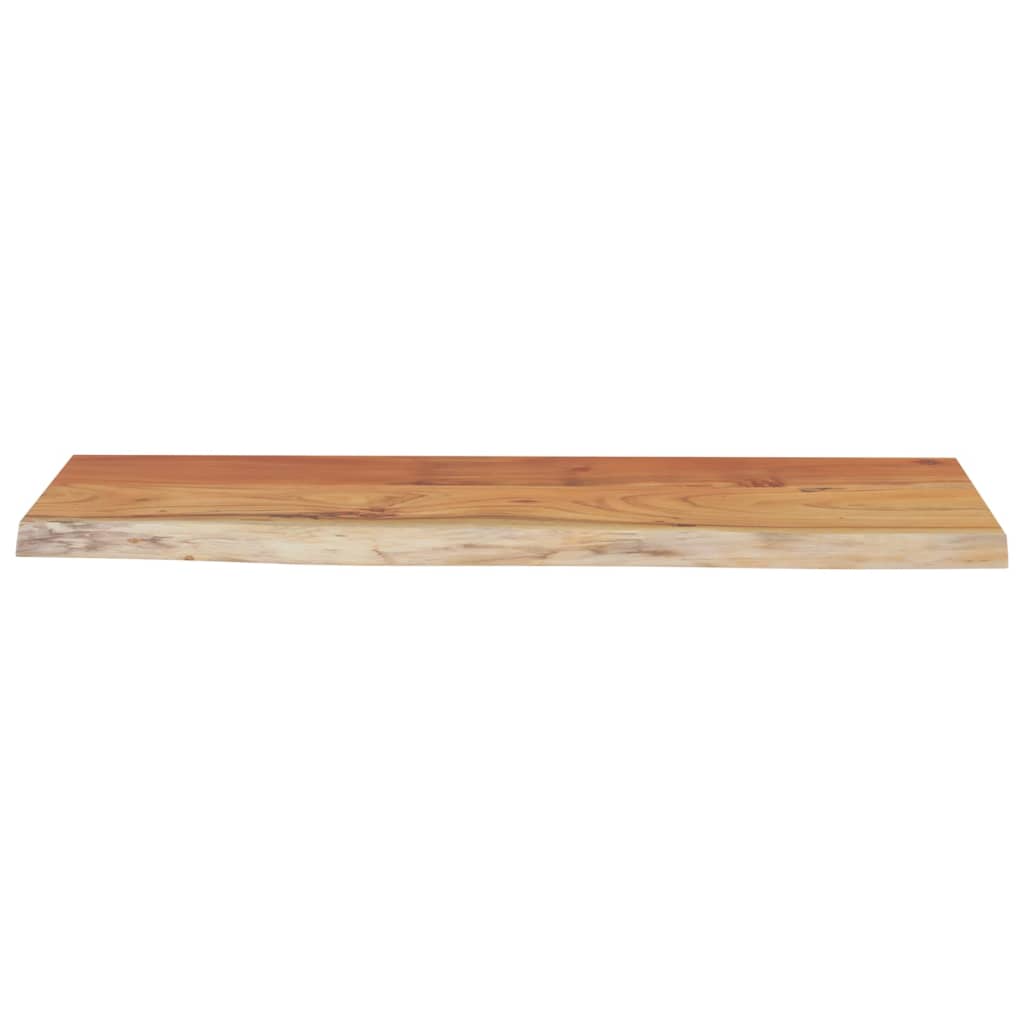 Acacia Live Edge Wall Shelf, 70x30x3.8 cm, Solid Wood Rectangular