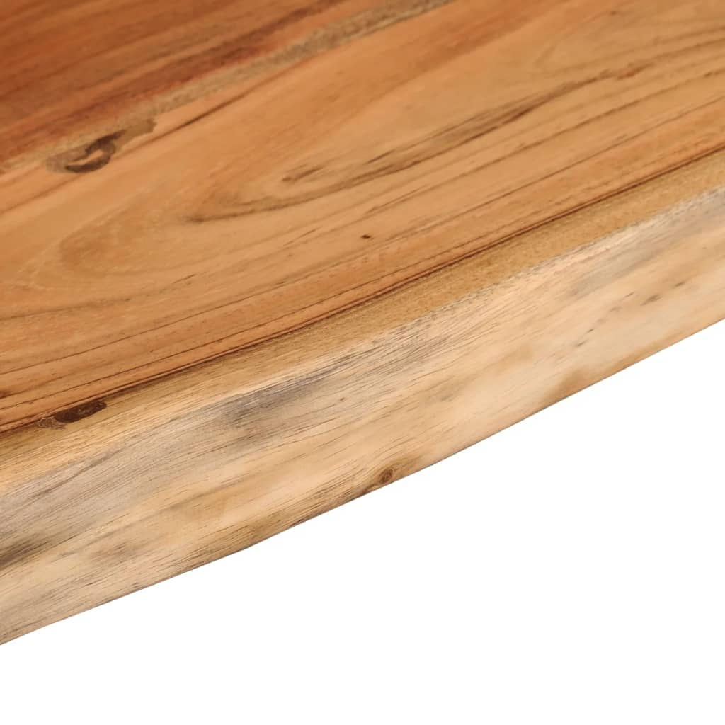 Acacia Live Edge Wall Shelf, 70x30x3.8 cm, Solid Wood Rectangular