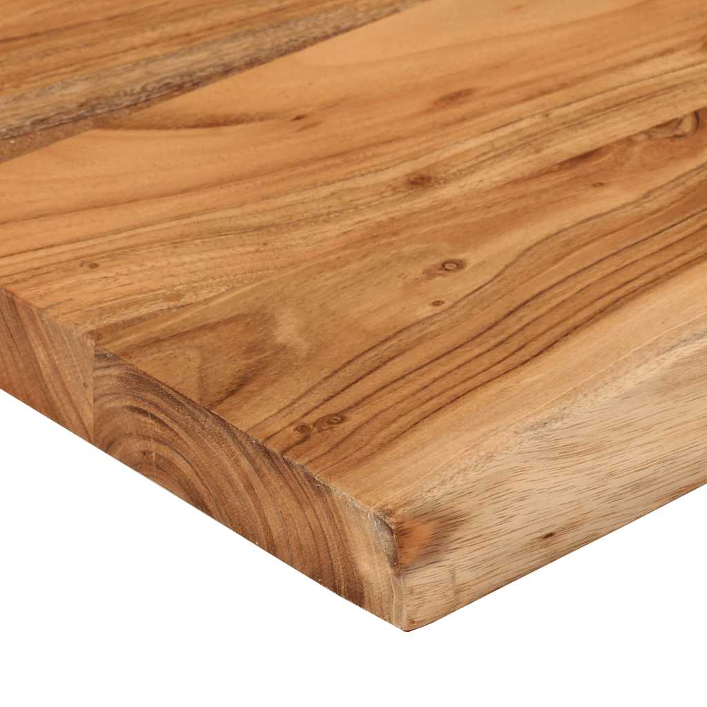 Acacia Live Edge Wall Shelf 50x40x3.8cm – Solid Wood Rectangular Design