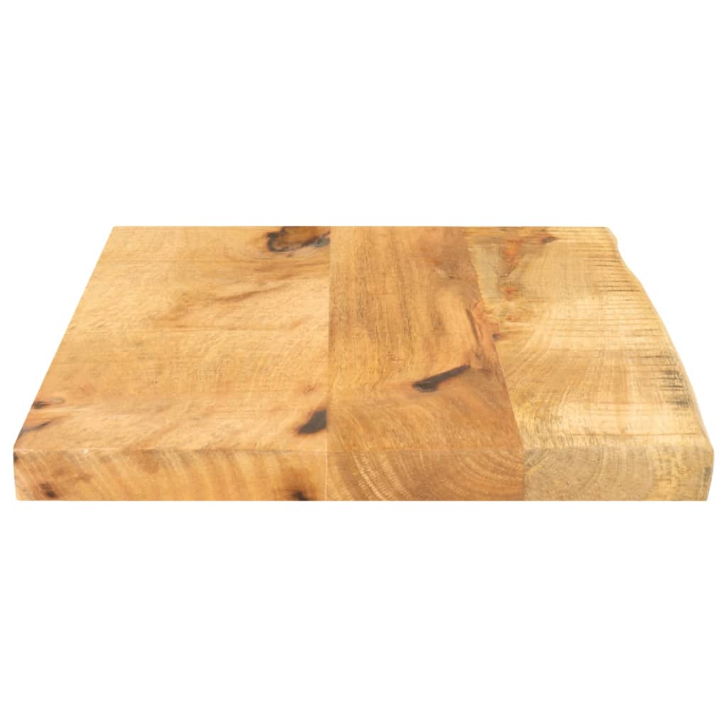 Live Edge Mango Wood Table Top 60x20x2.5 cm - Rustic Elegance