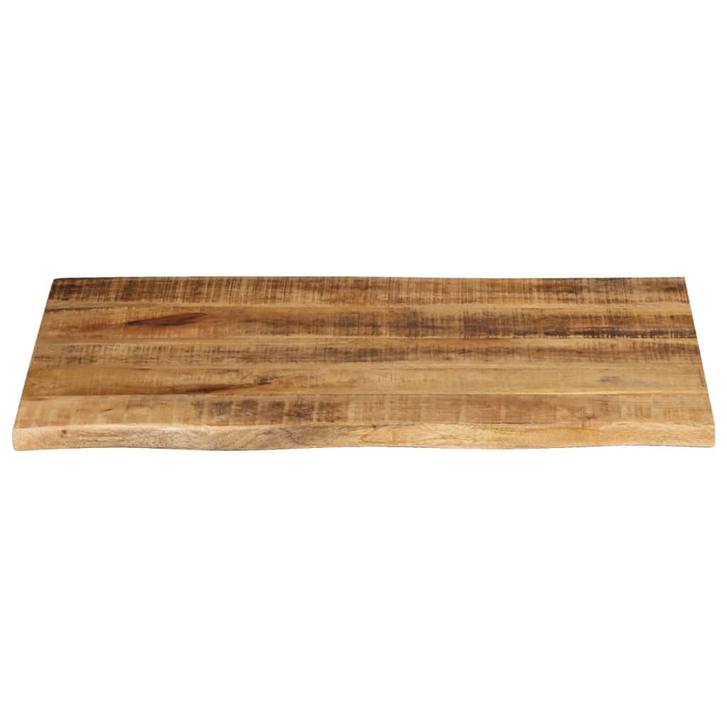 Live Edge Solid Mango Wood Table Top 70x60x2.5 cm