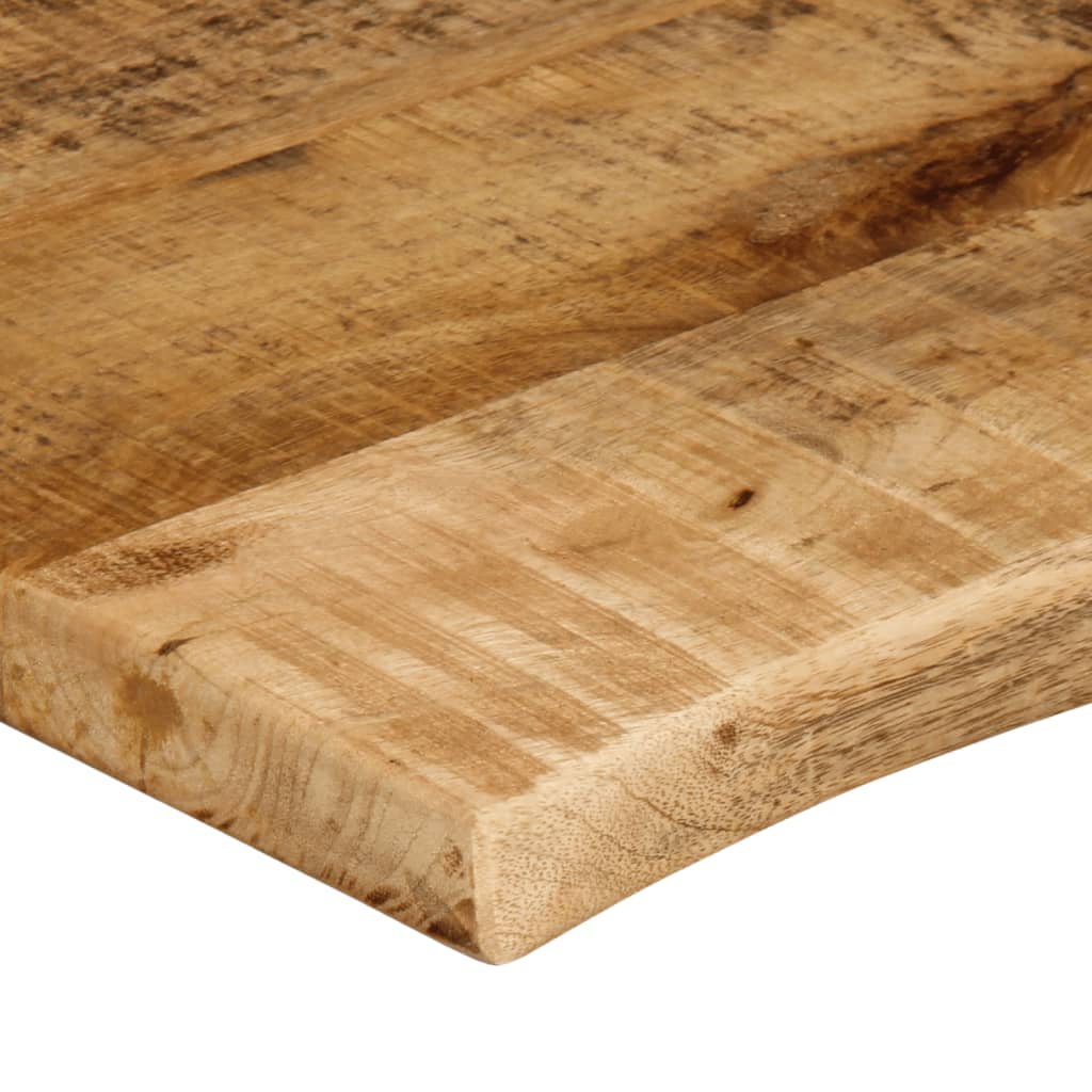 Live Edge Solid Mango Wood Table Top 70x60x2.5 cm