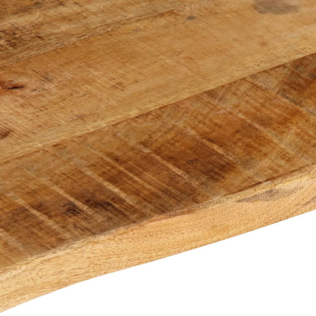 Live Edge Solid Mango Wood Table Top 70x60x2.5 cm