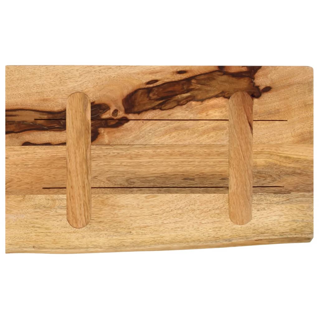 Live Edge Mango Wood Table Top 40x20x3.8 cm - Solid & Stylish