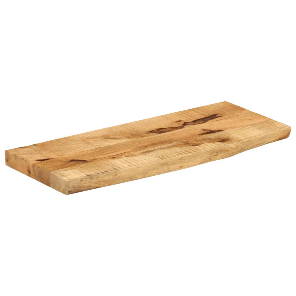 Live Edge Solid Mango Wood Table Top 70x20x3.8 cm