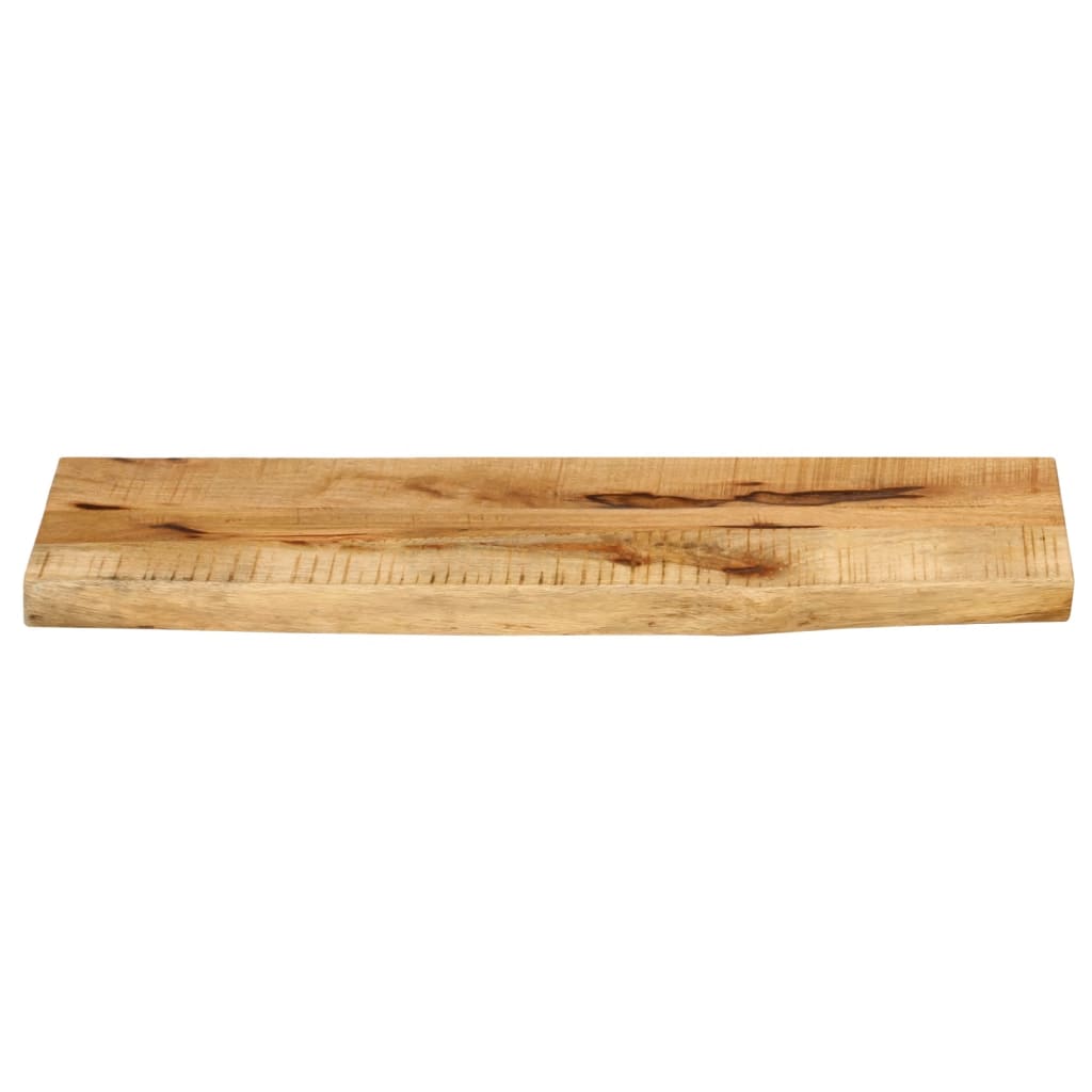 Live Edge Solid Mango Wood Table Top 70x20x3.8 cm