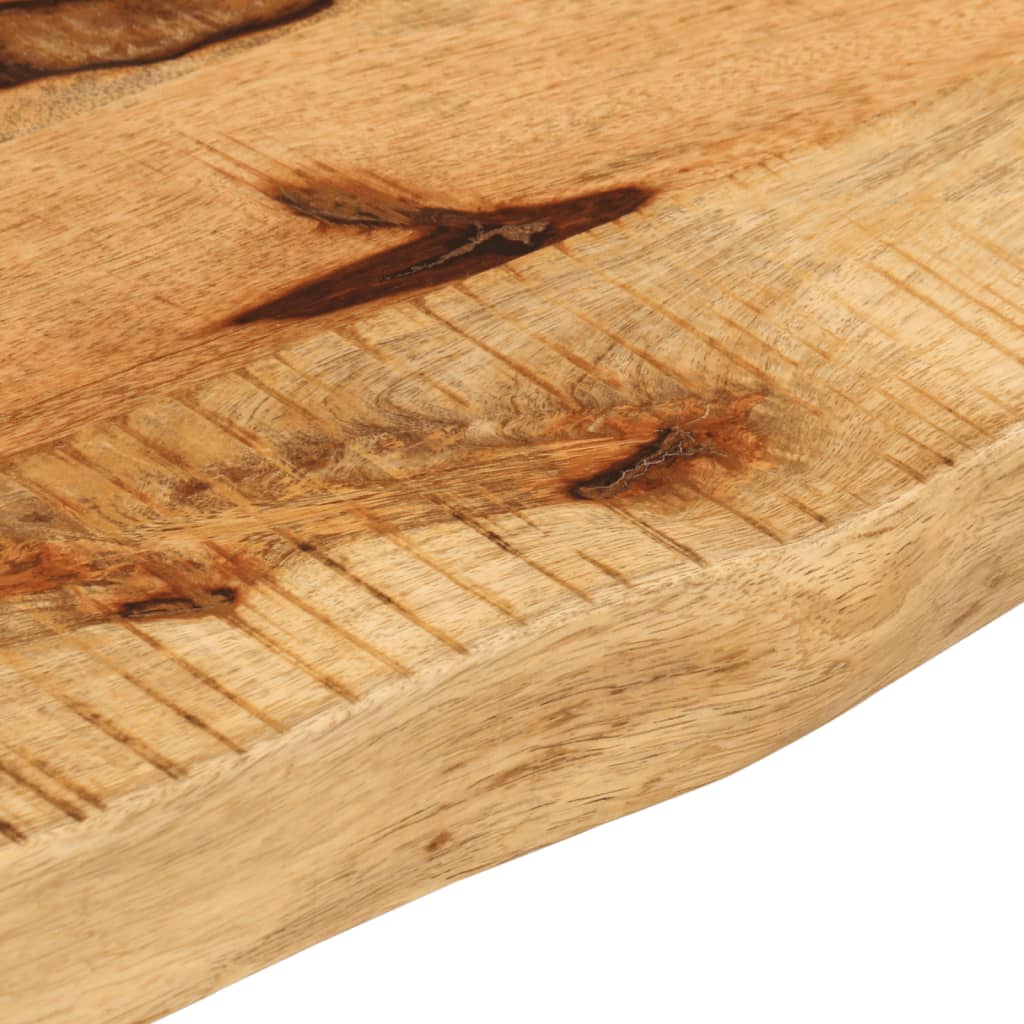 Live Edge Solid Mango Wood Table Top 70x20x3.8 cm