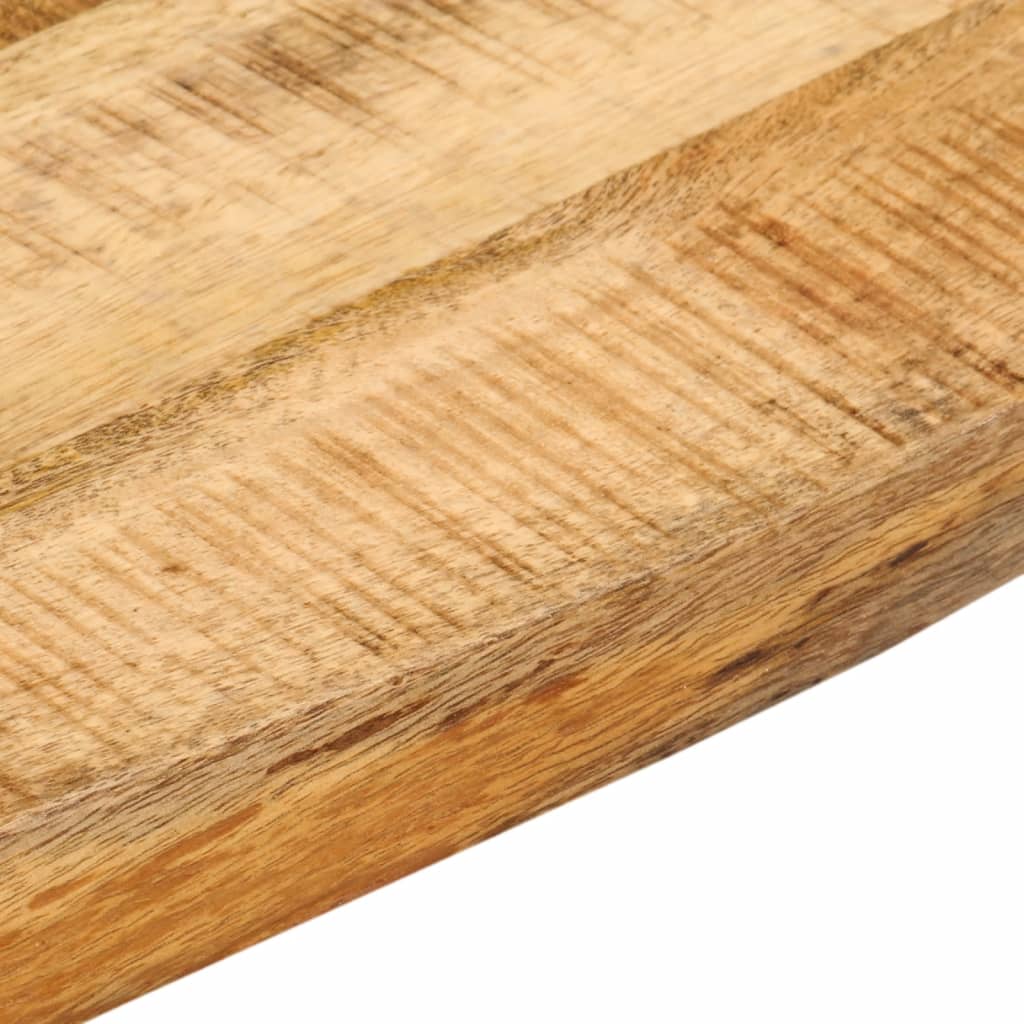 Table Top 80x80x3.8 cm Live Edge Solid Wood Rough Mango