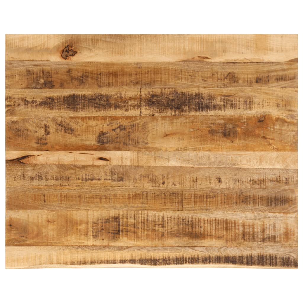 Live Edge Mango Wood Table Top 90x80x3.8 cm - Solid & Rustic