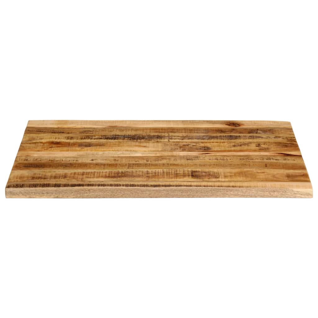 Live Edge Mango Wood Table Top 90x80x3.8 cm - Solid & Rustic