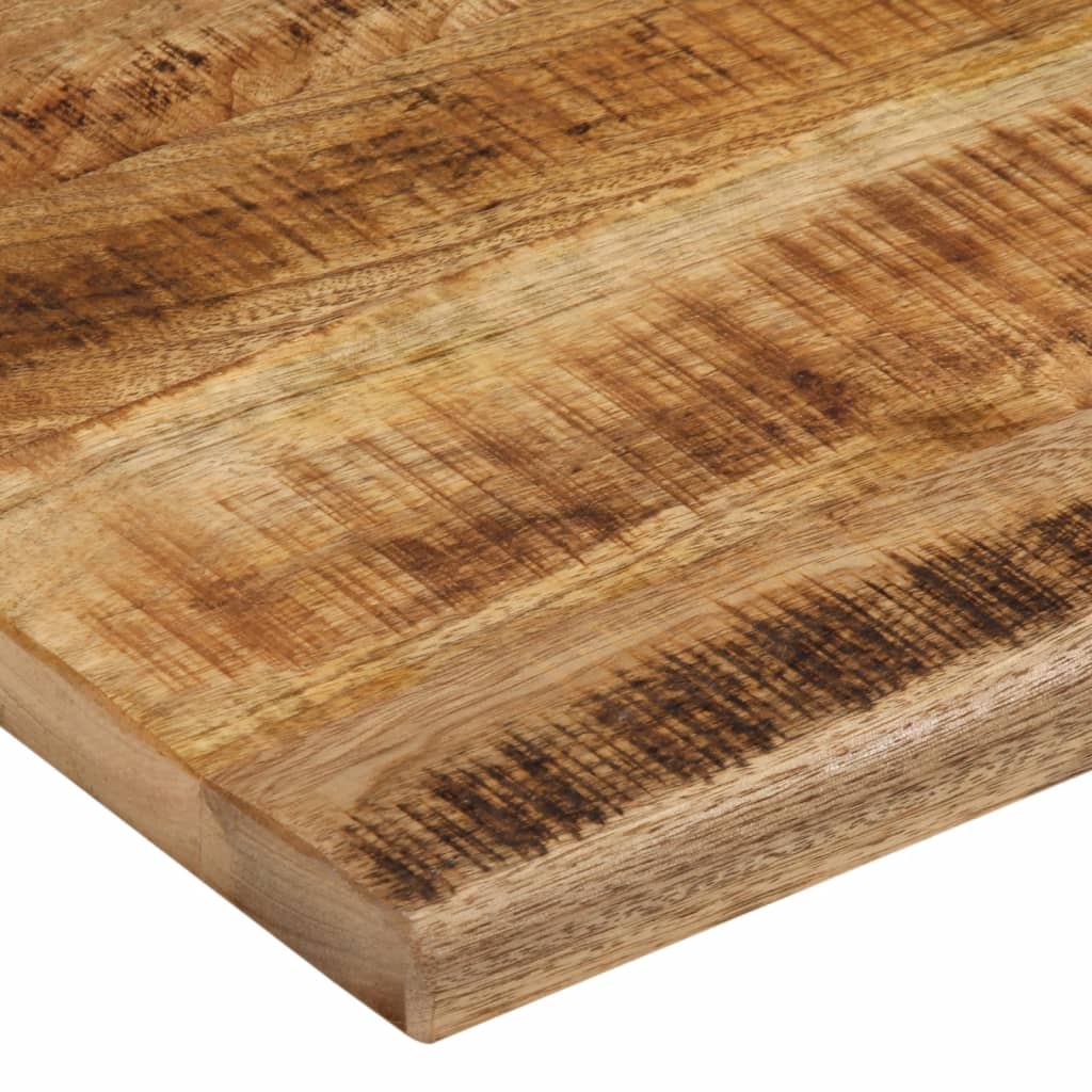 Live Edge Mango Wood Table Top 90x80x3.8 cm - Solid & Rustic
