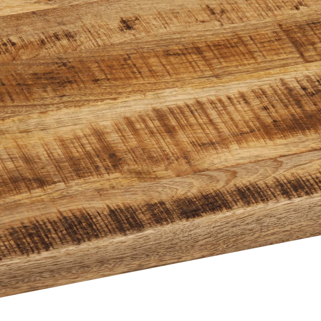Live Edge Mango Wood Table Top 90x80x3.8 cm - Solid & Rustic