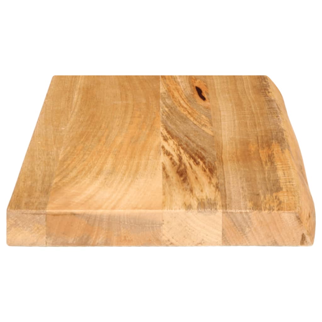 Solid Mango Wood Live Edge Table Top 40x20x2.5 cm
