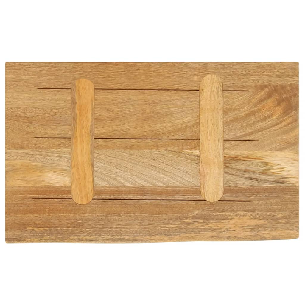 Live Edge Mango Wood Table Top - 60x20x2.5 cm Solid Wood