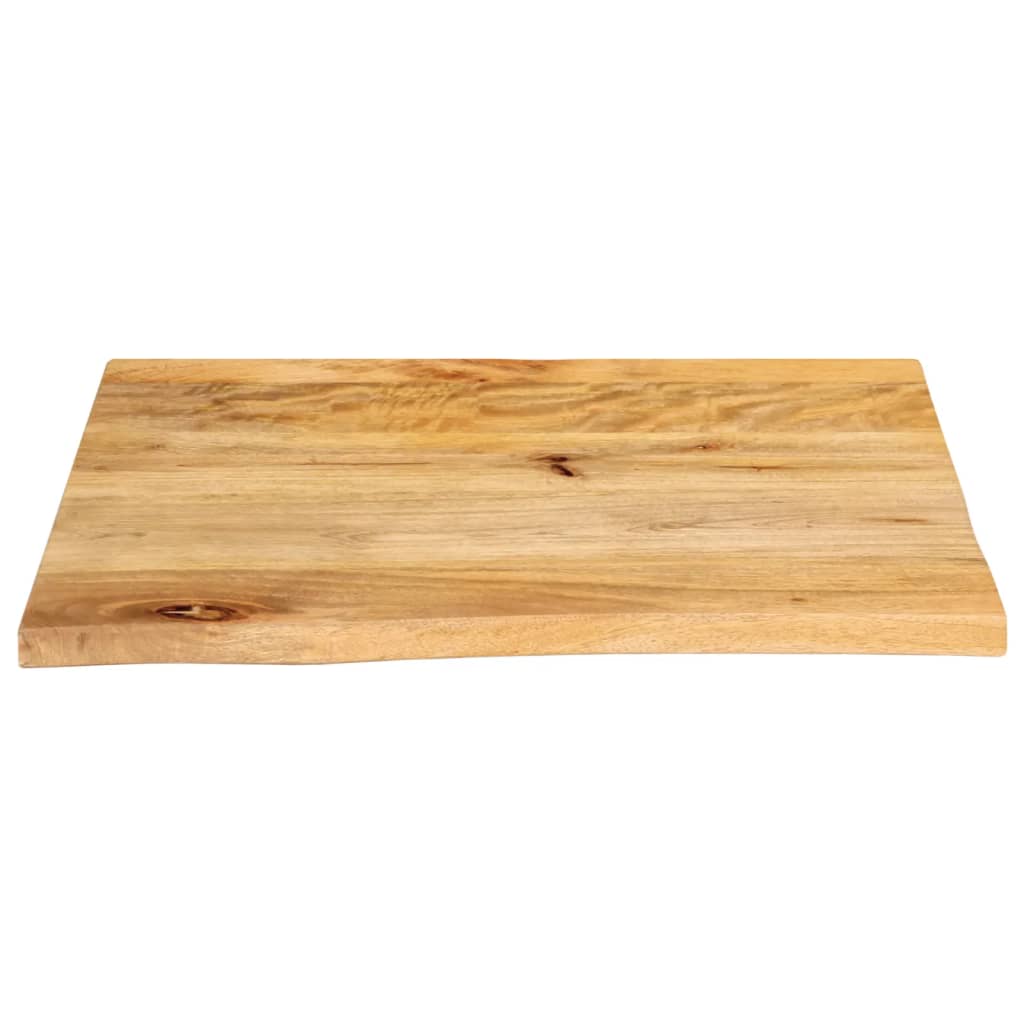 Live Edge Solid Mango Wood Table Top 40x40x2.5 cm