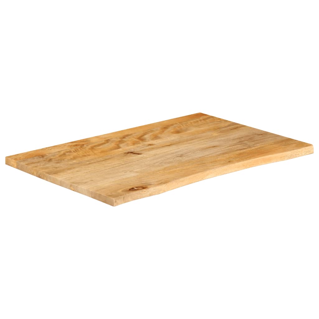 Live Edge Mango Wood Table Top 90x60x2.5 cm - Solid & Stylish