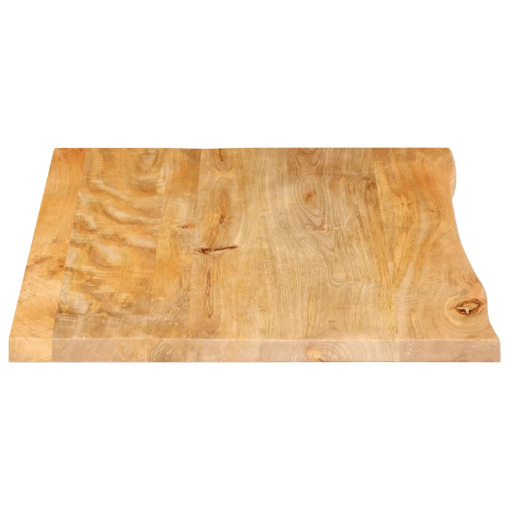 Live Edge Mango Wood Table Top 90x60x2.5 cm - Solid & Stylish