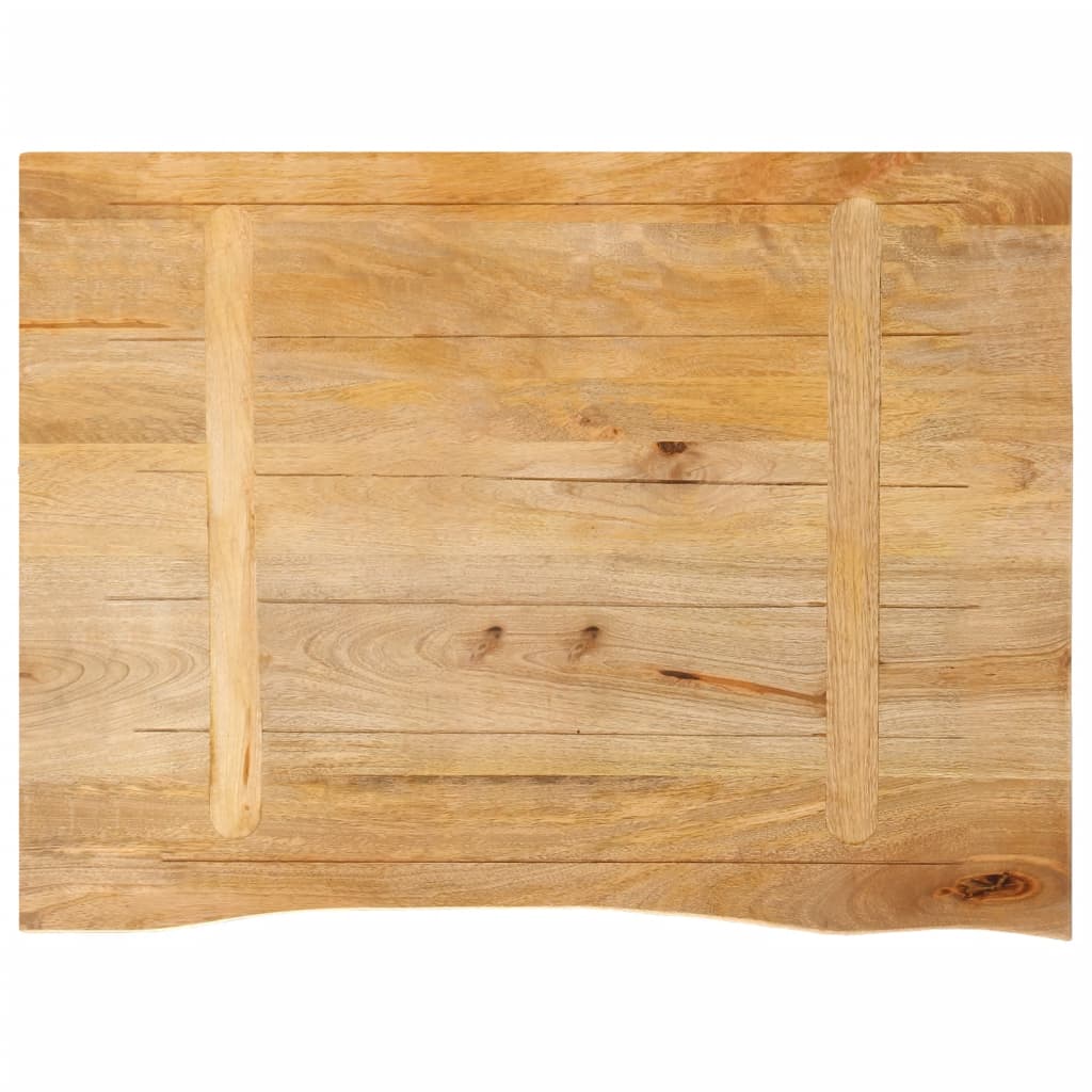 Live Edge Mango Wood Table Top 90x60x2.5 cm - Solid & Stylish
