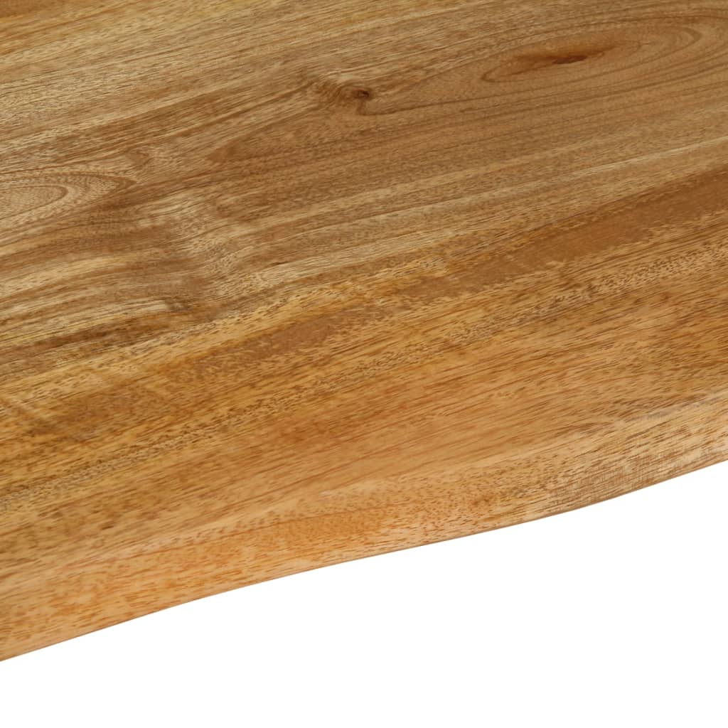 Solid Mango Wood Live Edge Table Top 90x80x2.5 cm