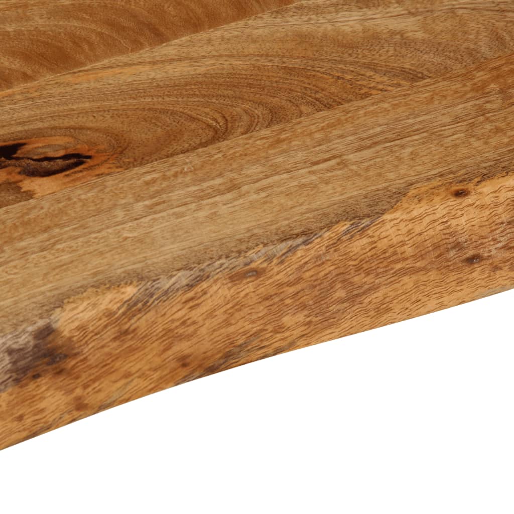 Live Edge Mango Wood Table Top - 50x20x3.8 cm Solid Wood