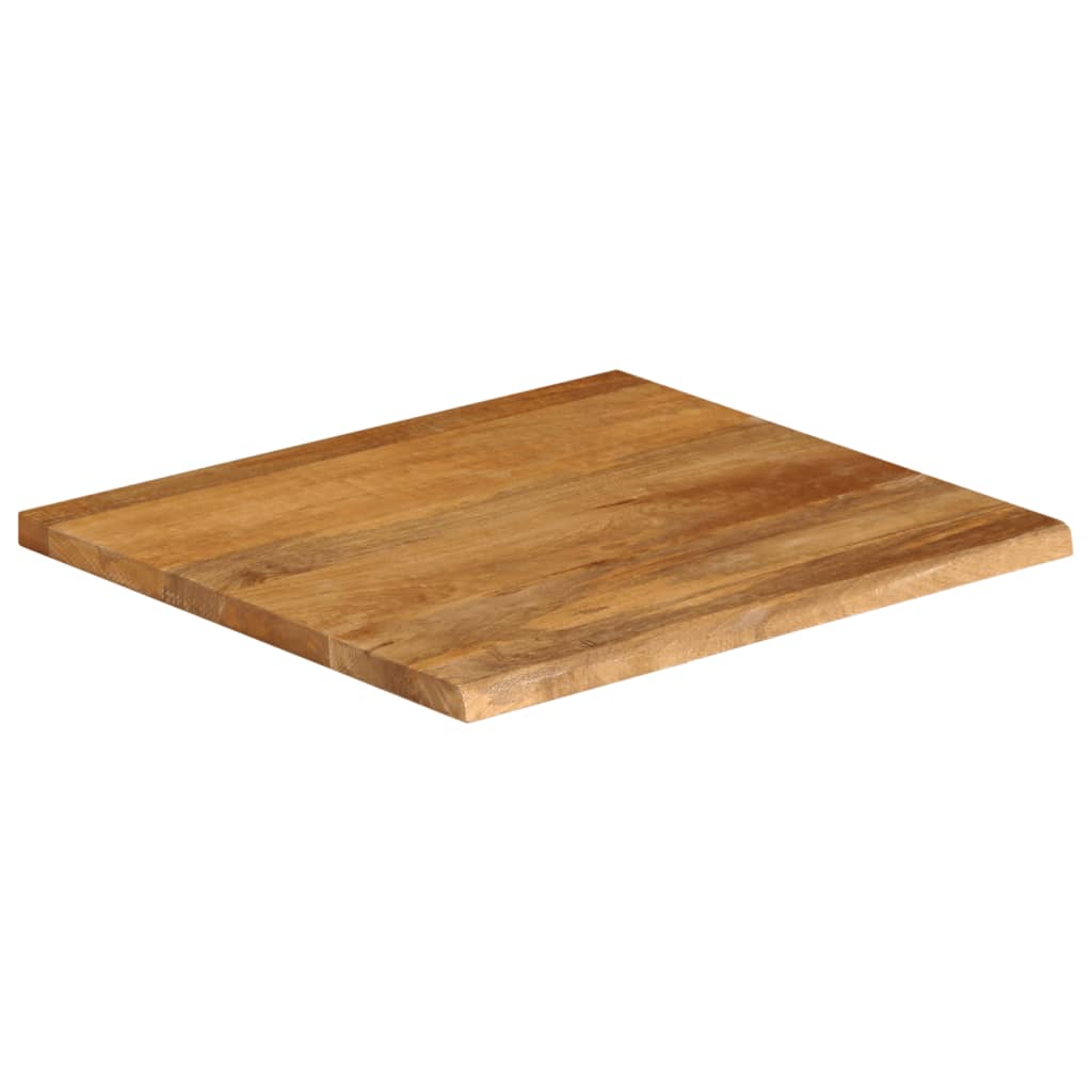 Solid Mango Wood Live Edge Table Top 40x40x2.5 cm