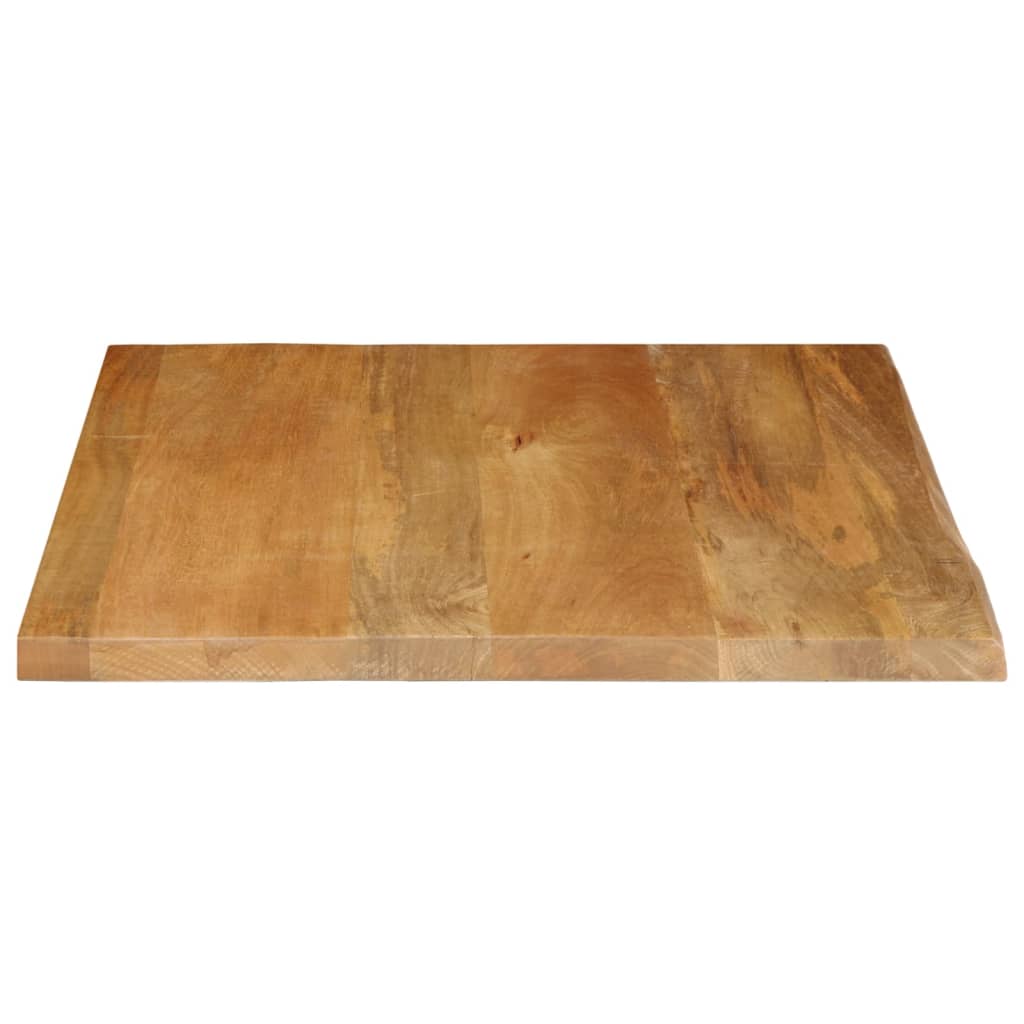 Solid Mango Wood Live Edge Table Top 40x40x2.5 cm
