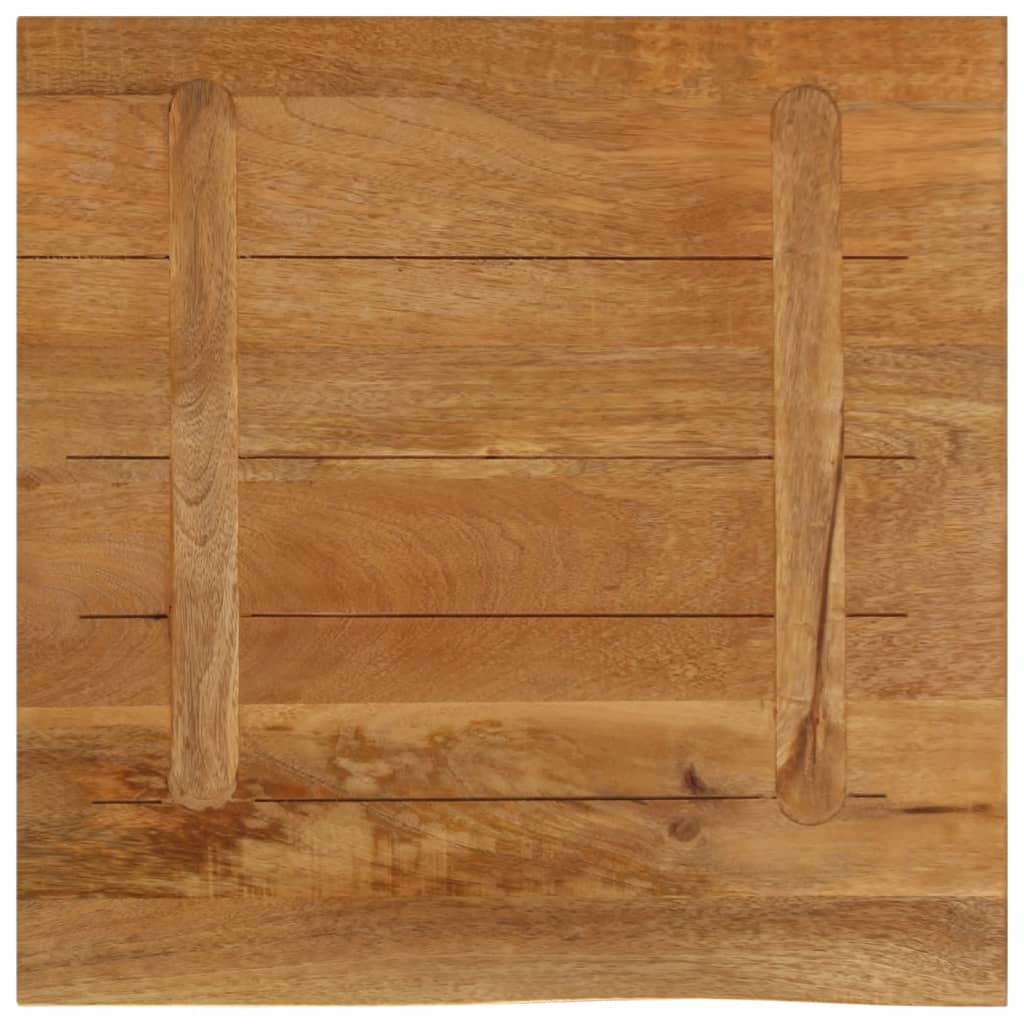 Solid Mango Wood Live Edge Table Top 40x40x2.5 cm