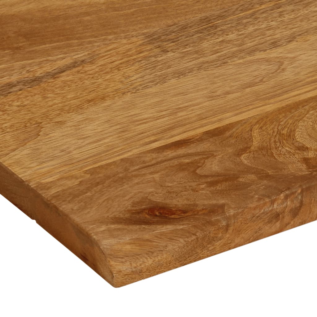 Solid Mango Wood Live Edge Table Top 40x40x2.5 cm