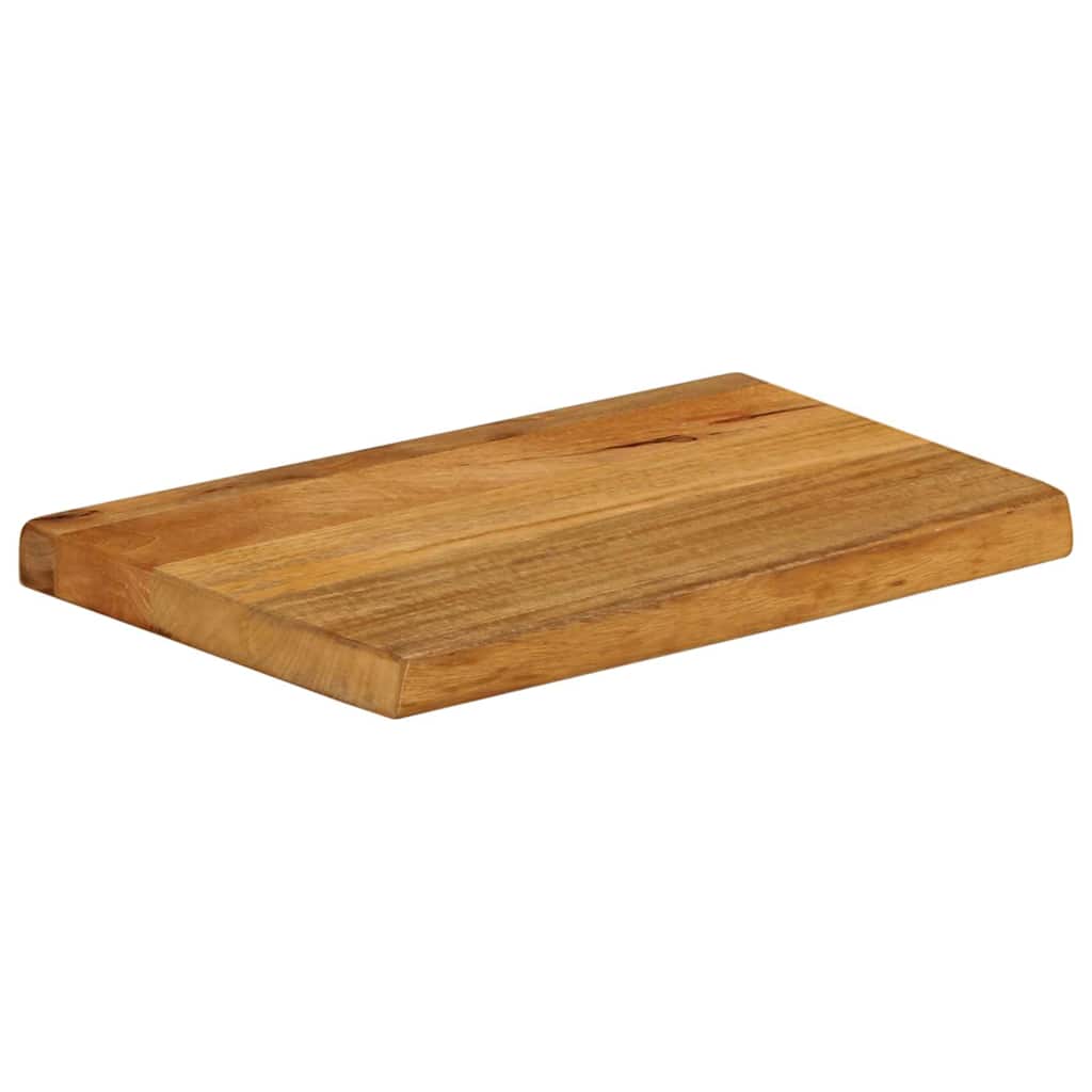 Solid Mango Wood Live Edge Table Top 50x40x2.5 cm