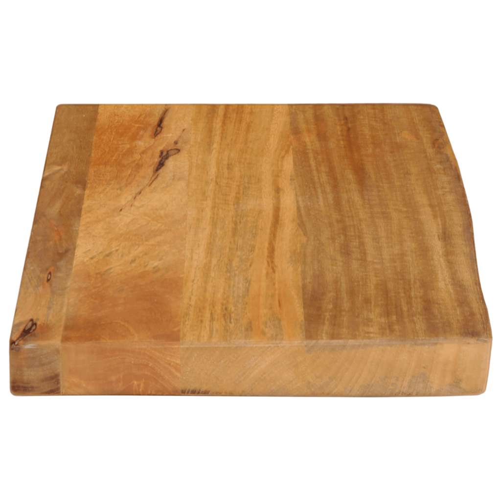 Solid Mango Wood Live Edge Table Top 50x40x2.5 cm