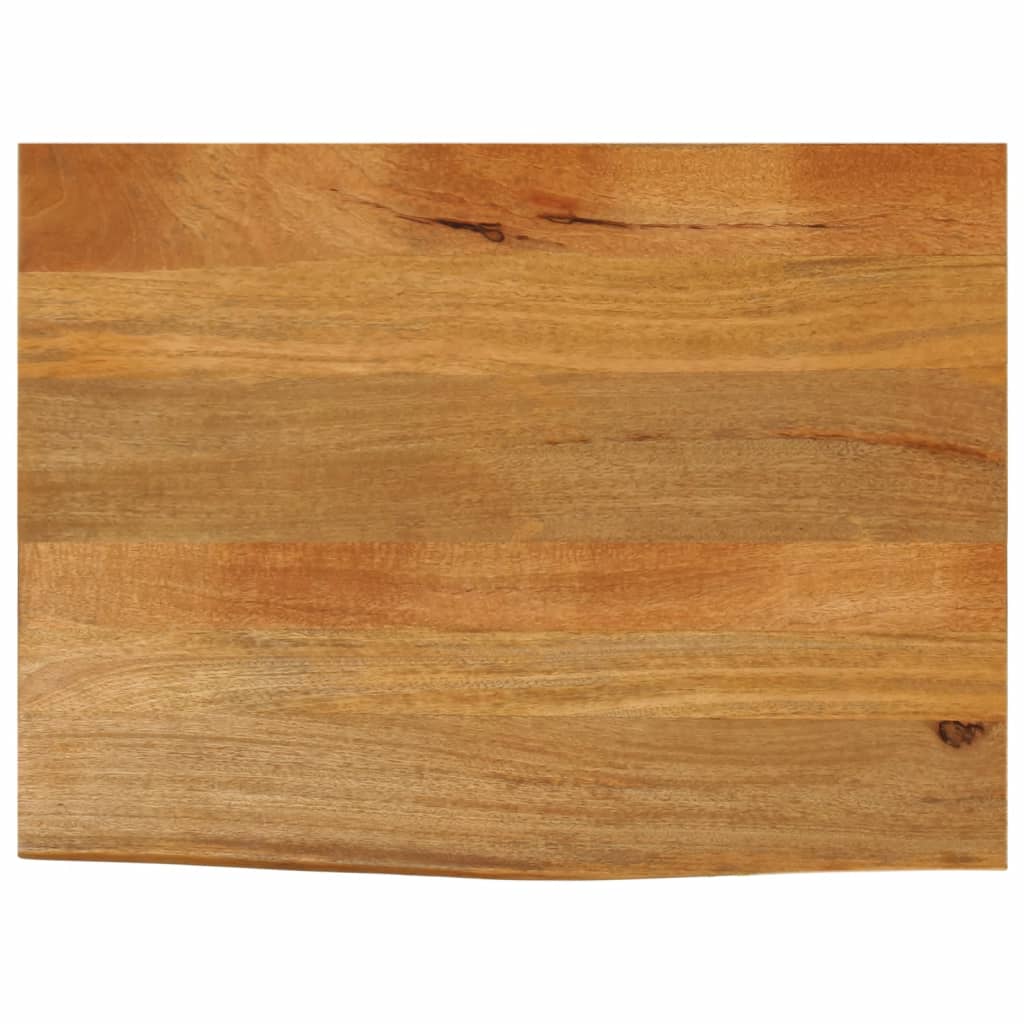 Solid Mango Wood Live Edge Table Top 80x60x2.5 cm