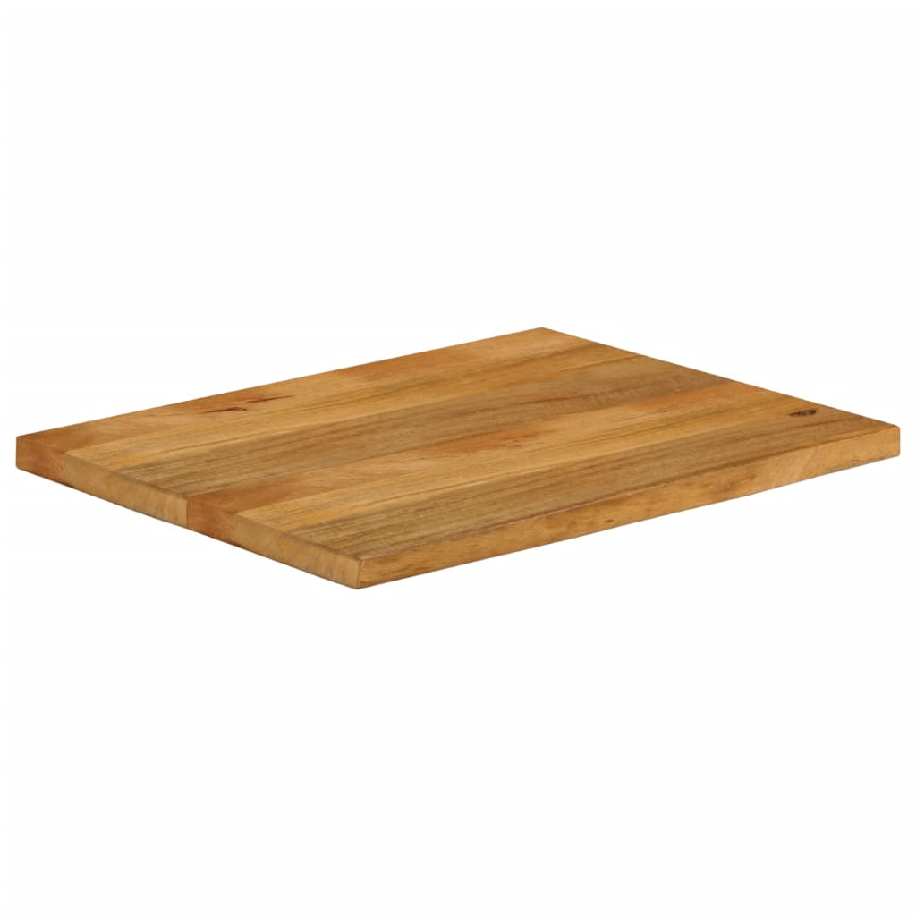 Solid Mango Wood Live Edge Table Top 80x60x2.5 cm
