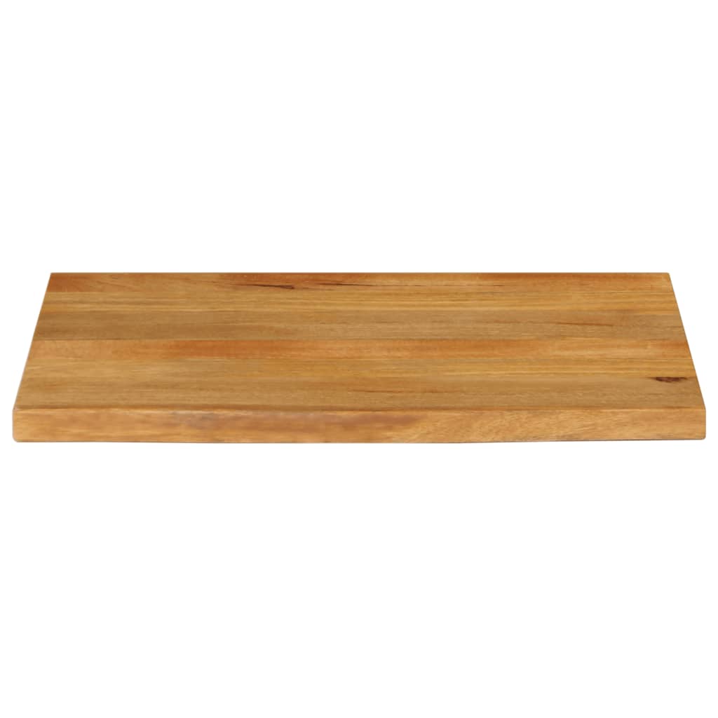 Solid Mango Wood Live Edge Table Top 80x60x2.5 cm