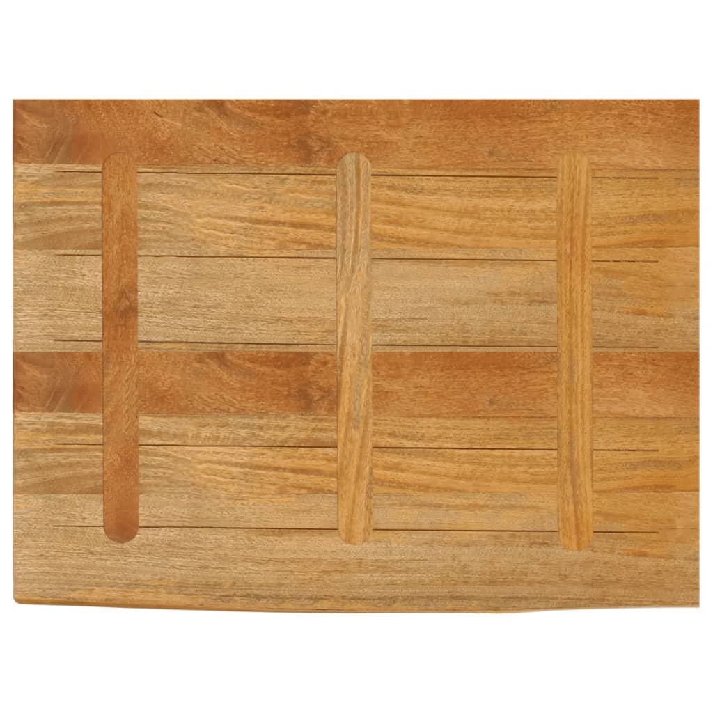 Live Edge Mango Wood Table Top, 90x60x2.5 cm, Solid Wood