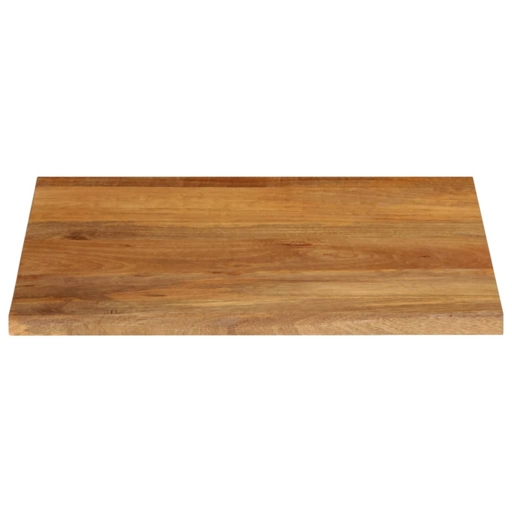 Live Edge Mango Wood Table Top 80x80x2.5 cm - Solid Natural Finish