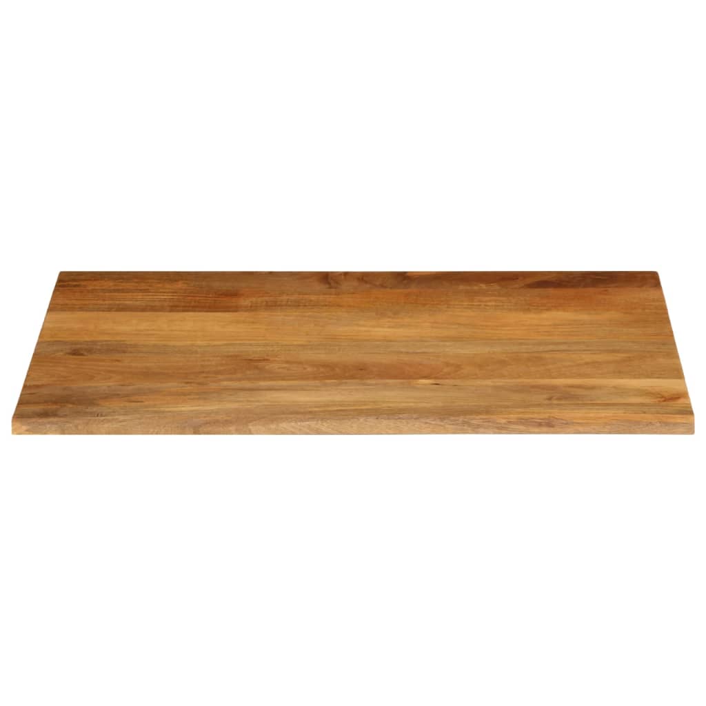 Live Edge Solid Mango Wood Table Top 90x80x2.5 cm