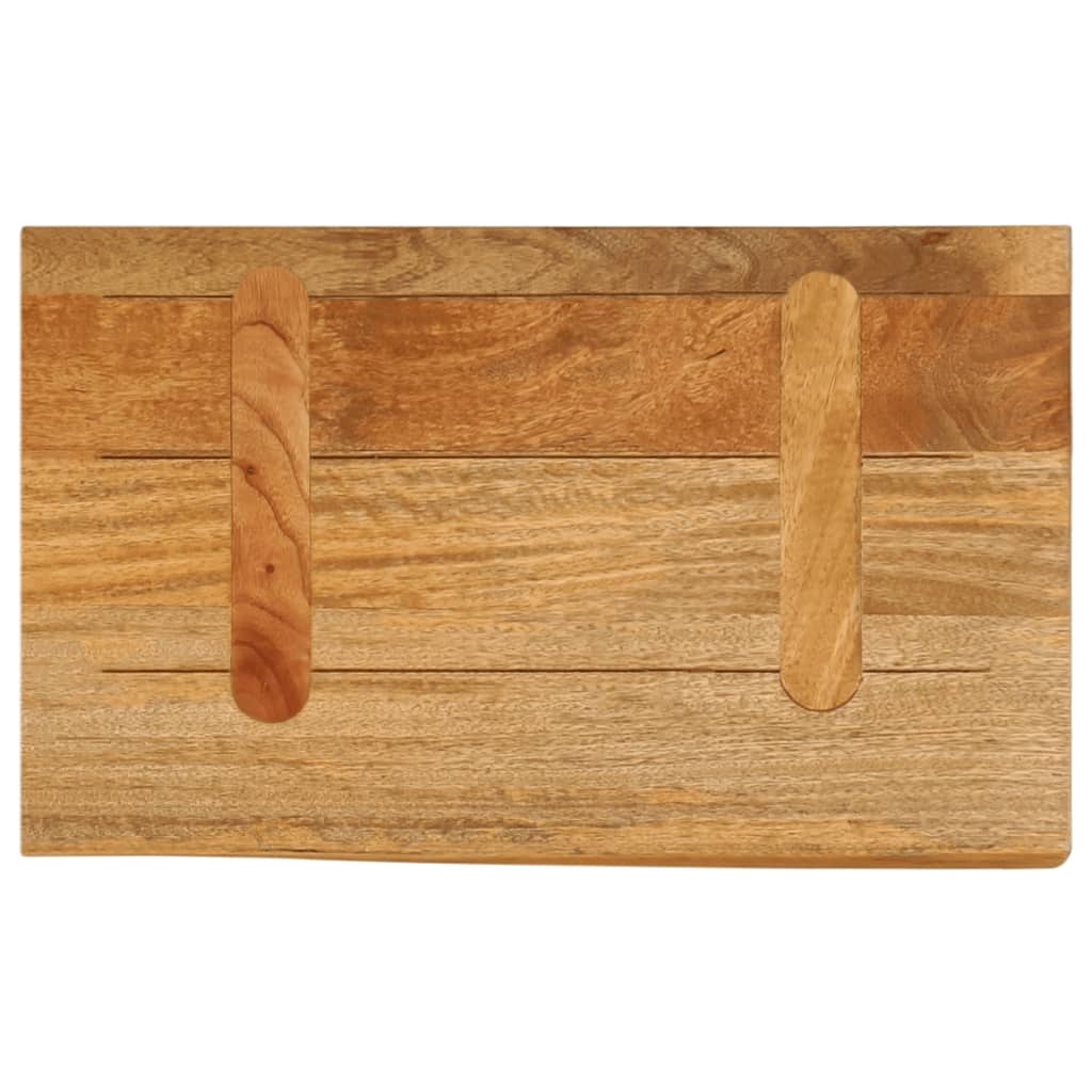 Live Edge Mango Wood Table Top 50x20x3.8 cm - Solid & Stylish