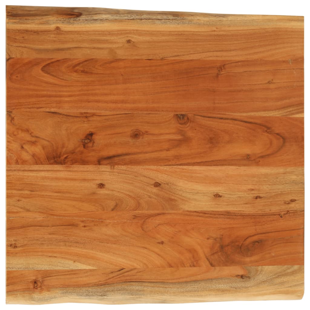 Stunning Acacia Live Edge Solid Wood Table Top, 60x60cm