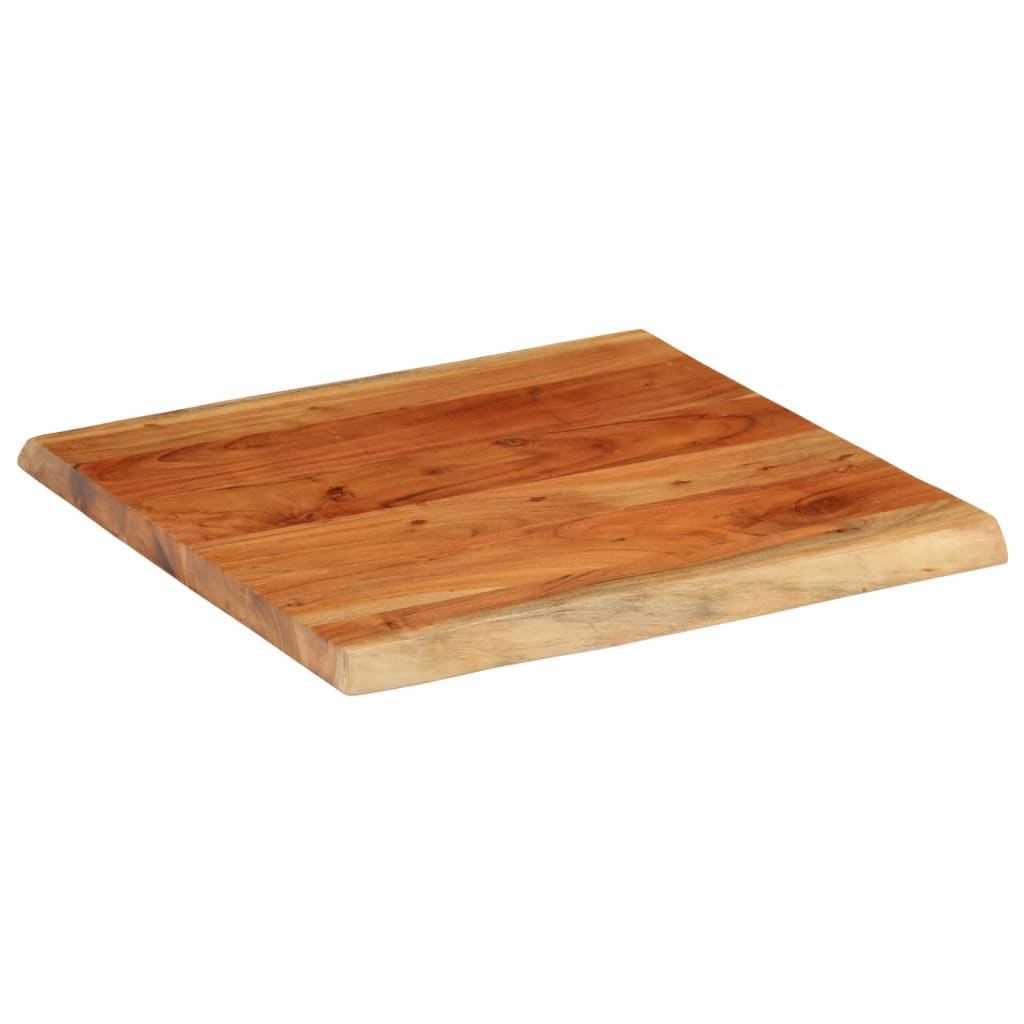 Stunning Acacia Live Edge Solid Wood Table Top, 60x60cm
